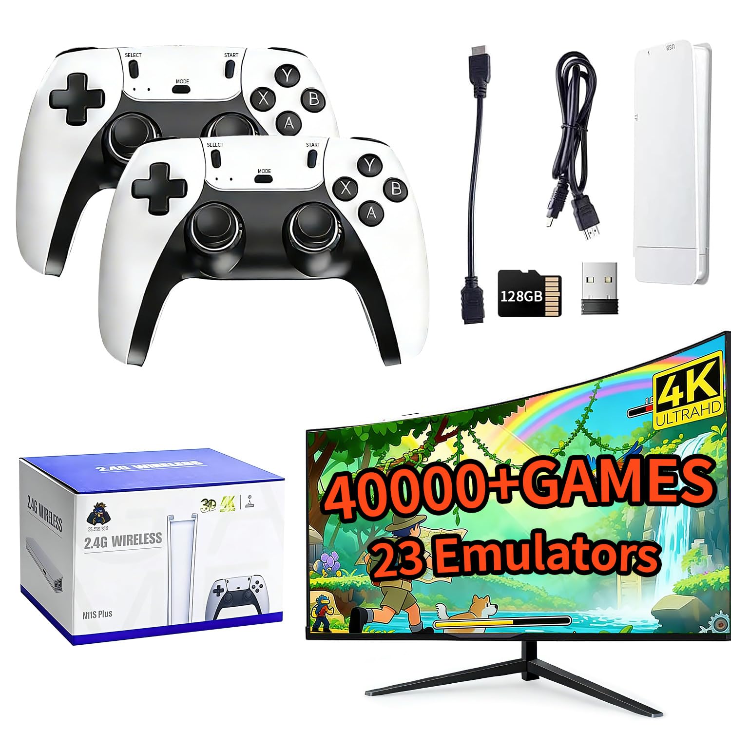 Retro Gaming Emulator Console - 2026 Retro Gaming Console, 4K HD
