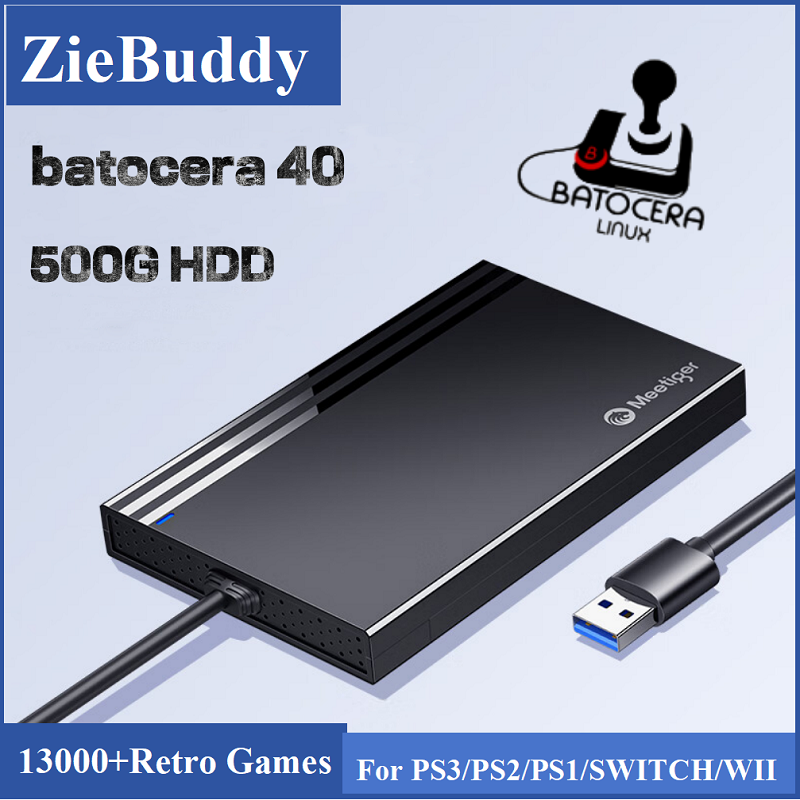 Retro Gaming Batocera - ZieBuddy Batocera 40 Linux 500G HDD