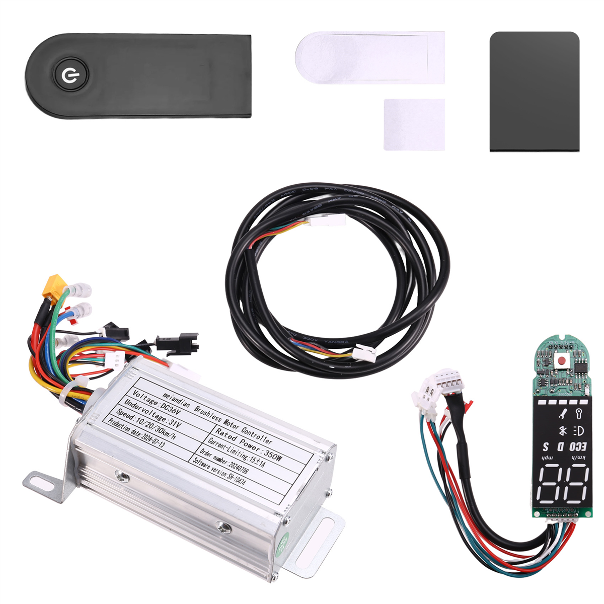 Controller Extension Cord - 36V 350W Brushless Controller+Bluetooth Meter+Extension Cord