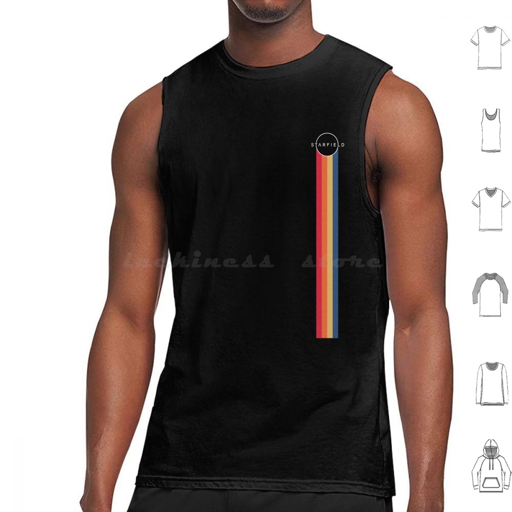 Retro Pc Gaming - Stripes Tank Tops Vest Sleeveless Space