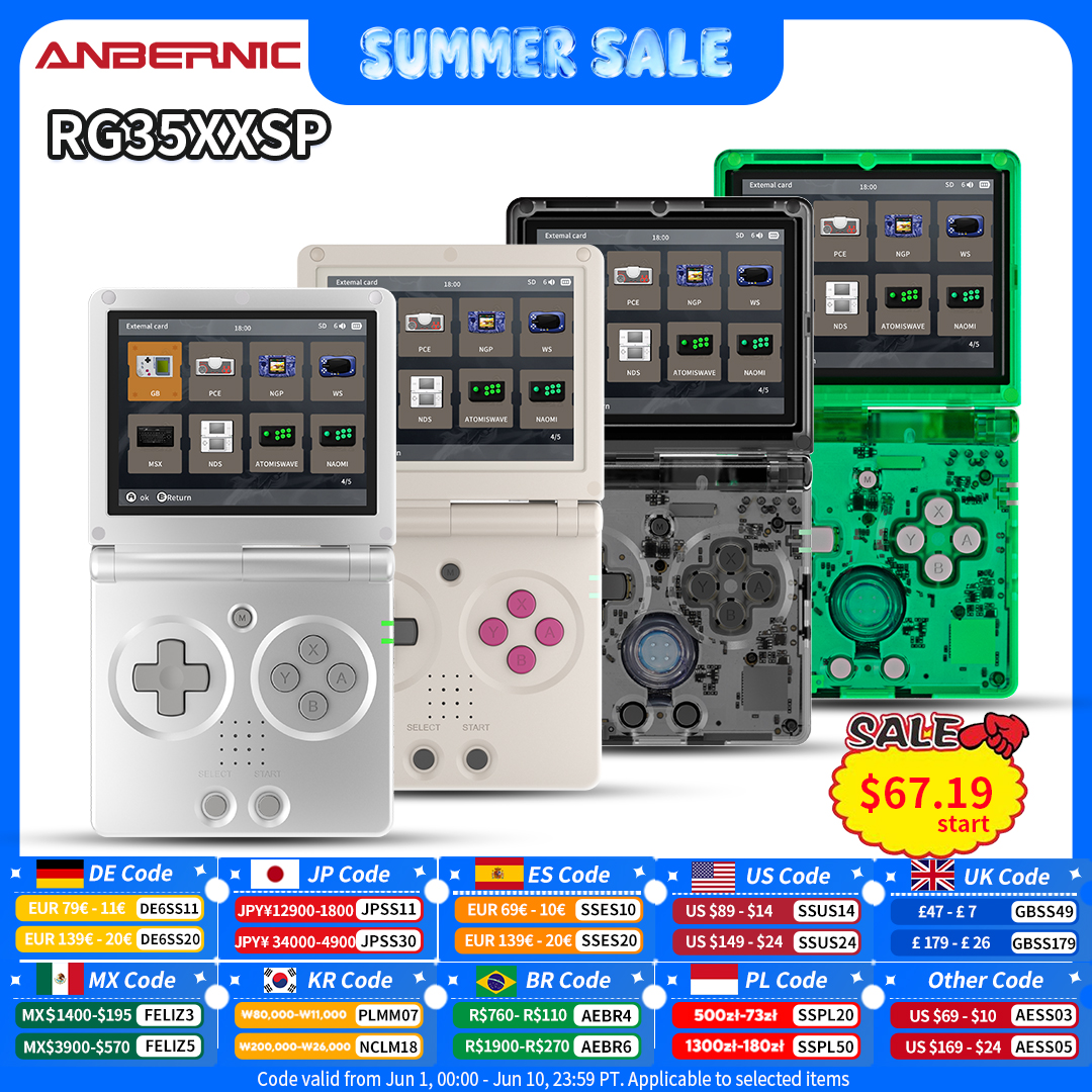 Retro Gaming Qss - Anbernic RG35XXSP Retro Flip Handheld Game