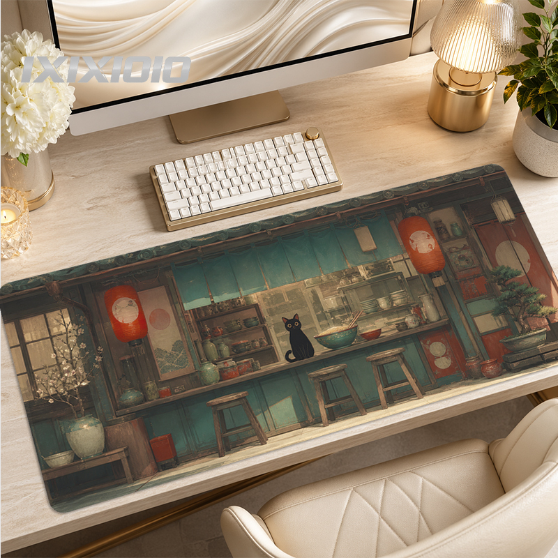 Retro Gaming Xl - Mouse Pad Retro Japanese Street Gaming