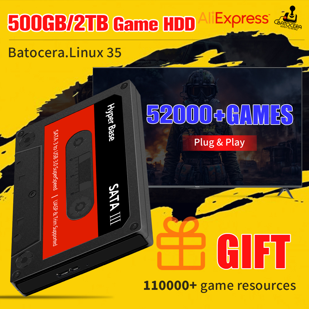 JMachen 500G/2TB Gaming Hard D - Retro Gaming Batocera のレビューと価格