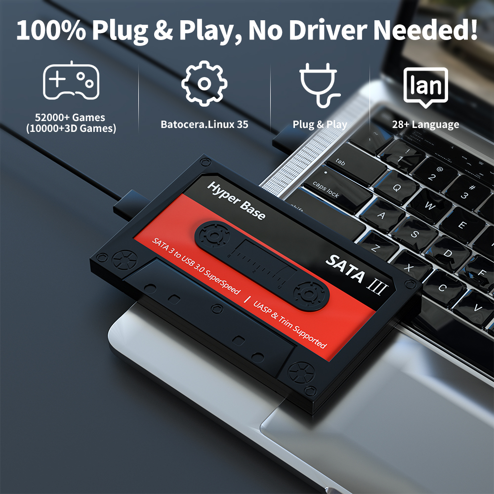 JMachen 500G/2TB Gaming Hard D - Retro Gaming Batocera のレビューと価格