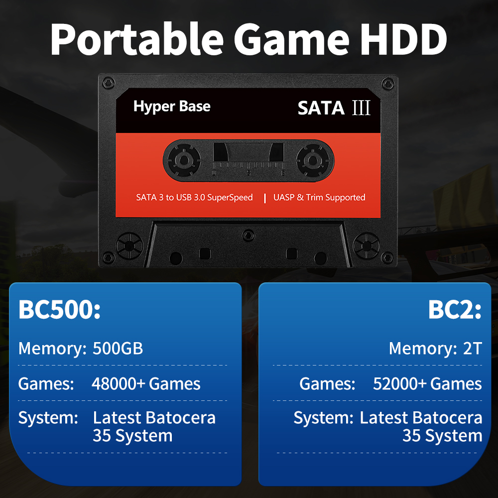 JMachen 500G/2TB Gaming Hard D - Retro Gaming Batocera のレビューと価格