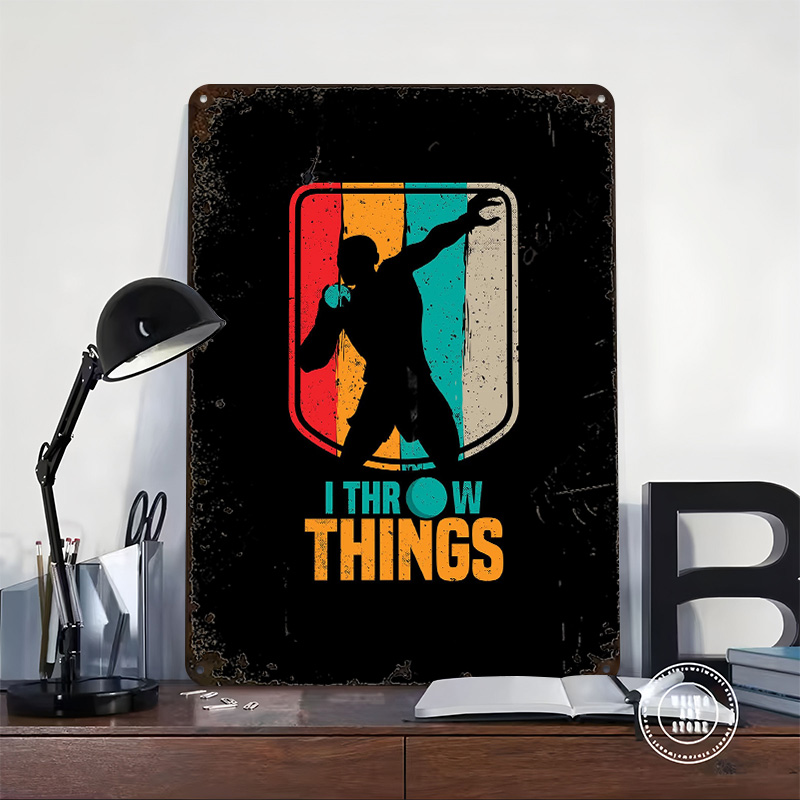 Funny Shot Put Gift Idea Tin P - Retro Gaming Room Ideas のレビューと価格