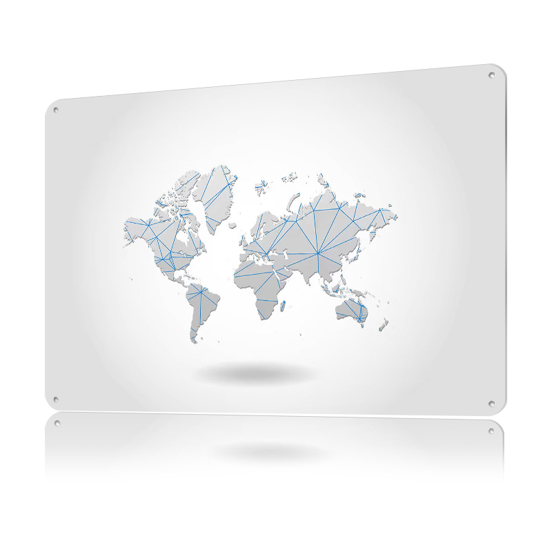 World Map Tinplate Poster Cust - World Of Retro Gaming のレビューと価格