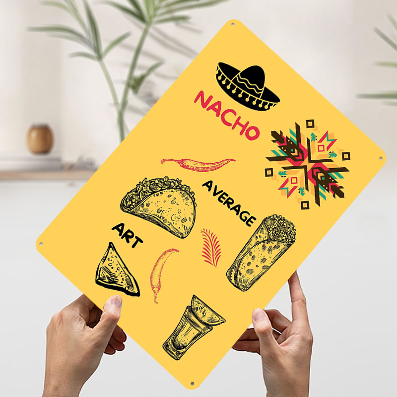 Mexican Food on Yellow Backgro - Background Retro Gaming のレビューと価格