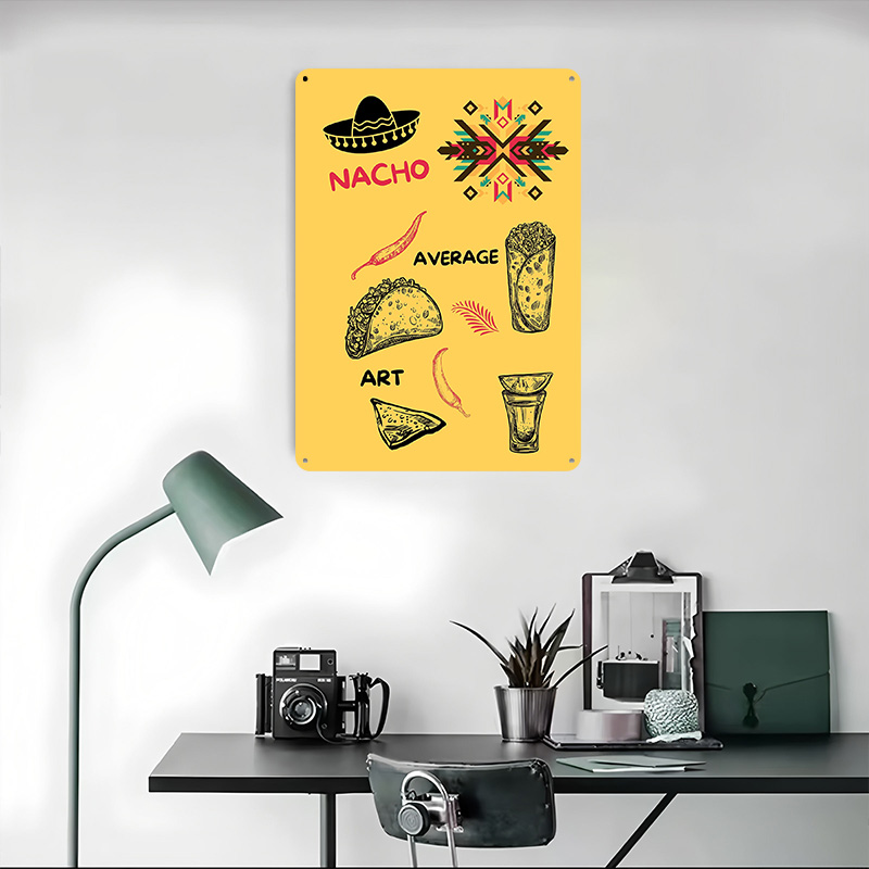 Mexican Food on Yellow Backgro - Background Retro Gaming のレビューと価格