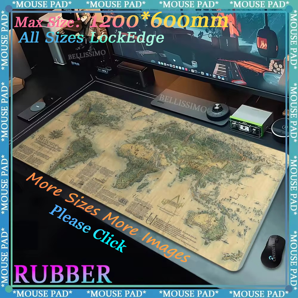 Old World Map Mouse mats Extra - World Of Retro Gaming のレビューと価格