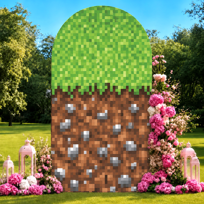 Retro Pixel World Arch Backdro - Retro Gaming Event のレビューと価格