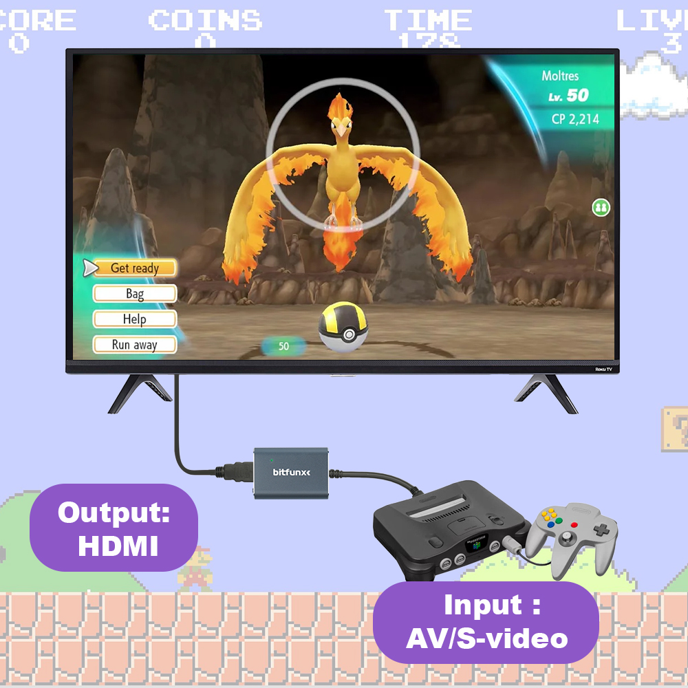 Bitfunx 720P Svideo / AV To HD - Retro Gaming Emulator Console のレビューと価格