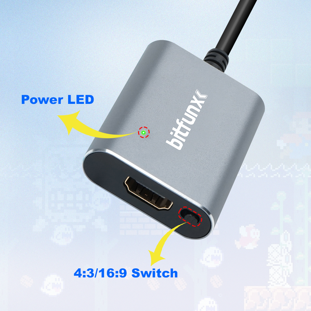 Bitfunx 720P Svideo / AV To HD - Retro Gaming Emulator Console のレビューと価格