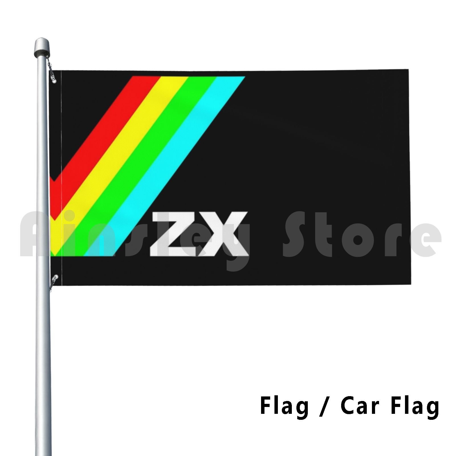 Zx Flag Car Flag Funny Zx Spec - Retro Gaming Zx Spectrum のレビューと価格