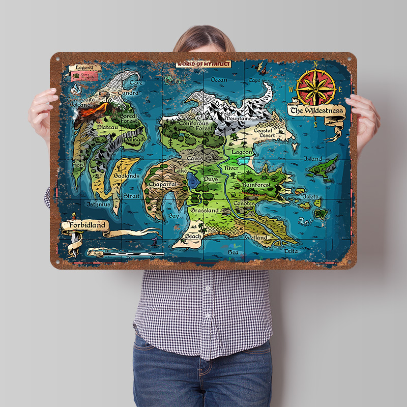 World of Mythflict Fantasy Map - World Of Retro Gaming のレビューと価格