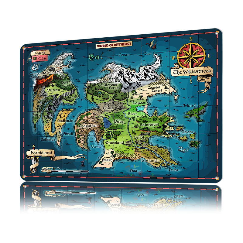 World of Mythflict Fantasy Map - World Of Retro Gaming のレビューと価格