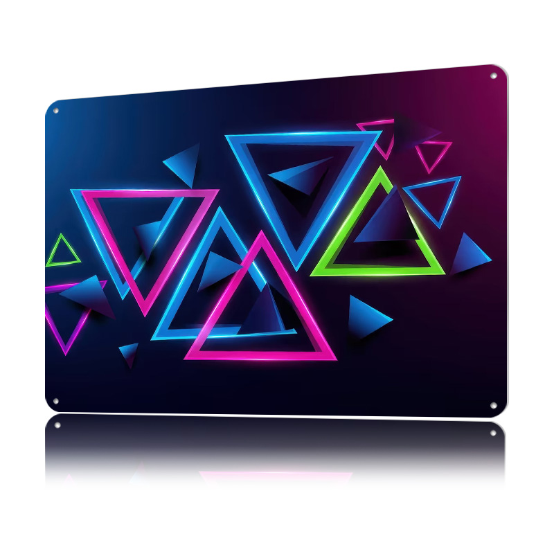 Neon Triangles Abstract Backgr - Background Retro Gaming のレビューと価格