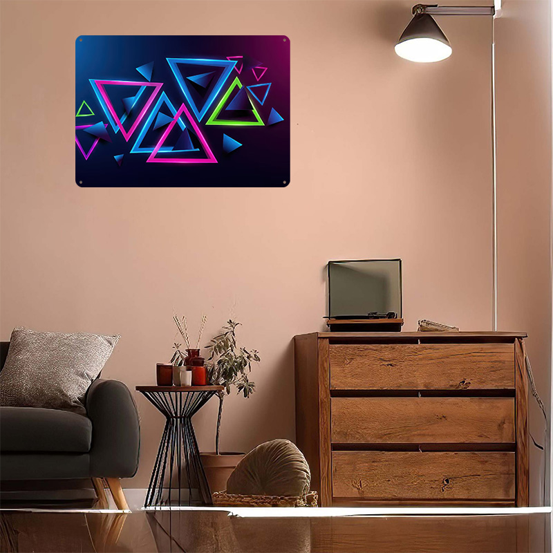 Neon Triangles Abstract Backgr - Background Retro Gaming のレビューと価格