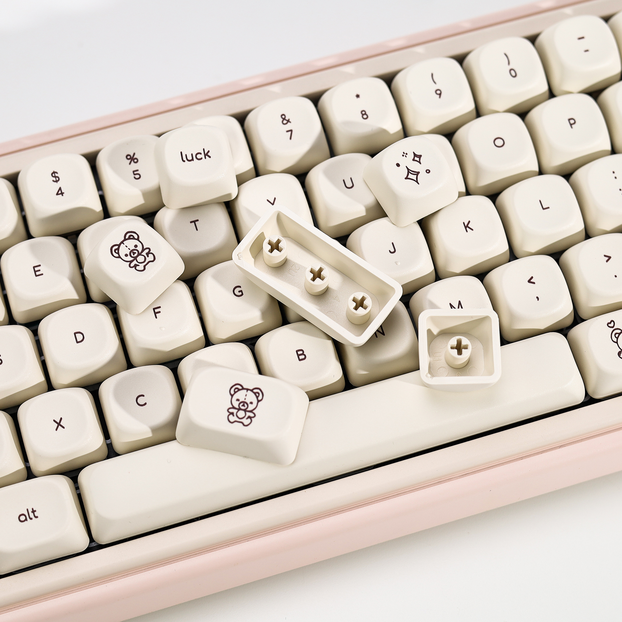 KBDiy Cute Bear Tales Keycaps  - Retro Gaming Style のレビューと価格