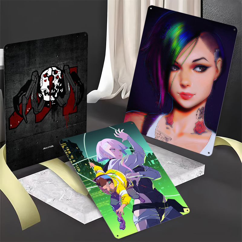 Cyberpunk Metal Posters Custom - Retro Gaming Desk のレビューと価格