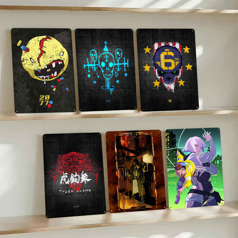 Cyberpunk Metal Posters Custom - Retro Gaming Desk のレビューと価格