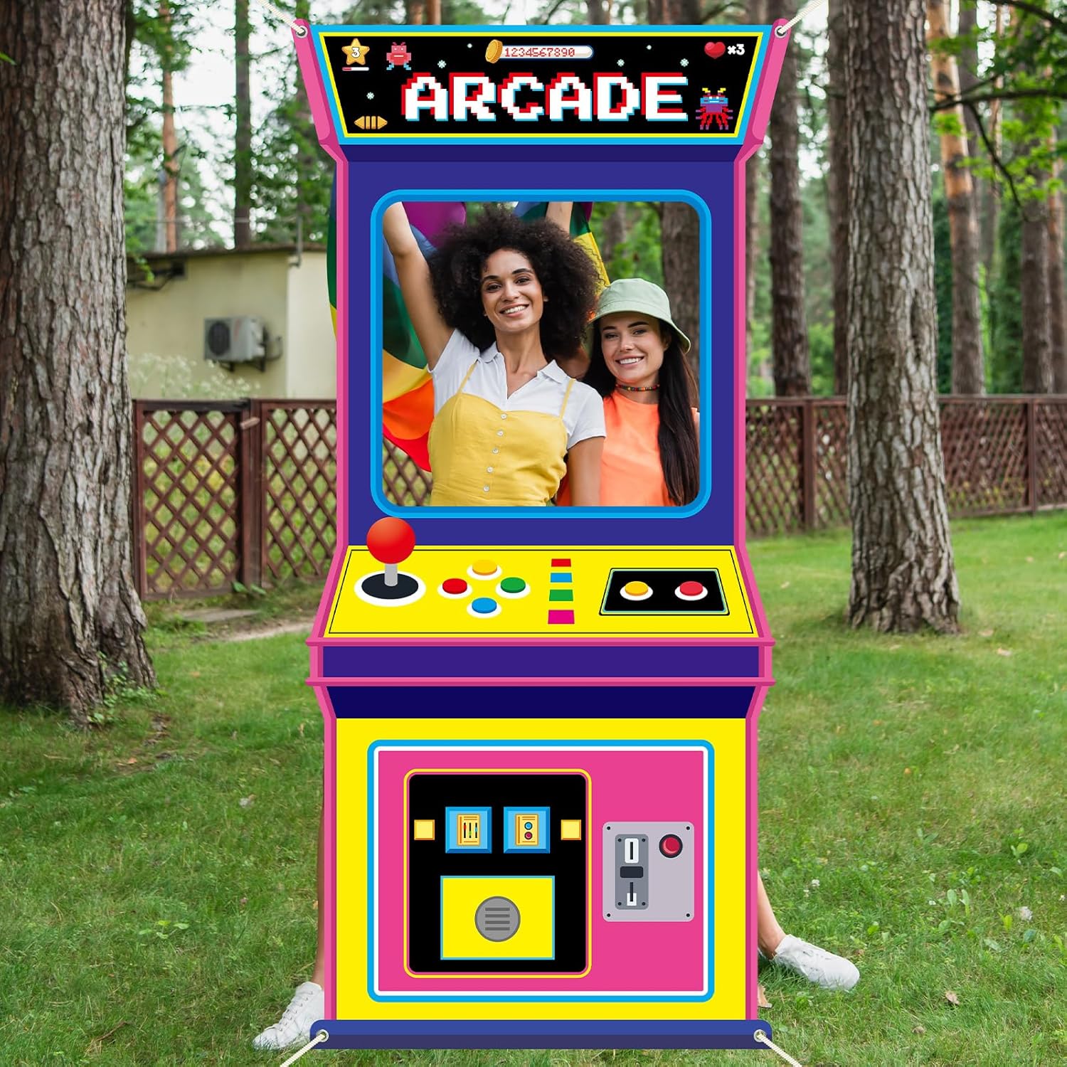 Fabric Arcade Game Photo Backg - Background Retro Gaming のレビューと価格