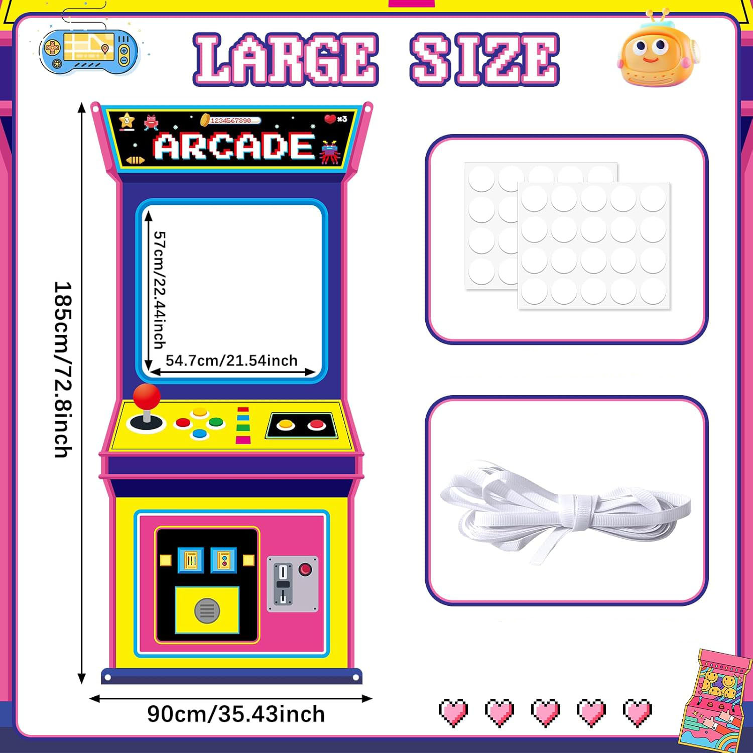 Fabric Arcade Game Photo Backg - Background Retro Gaming のレビューと価格