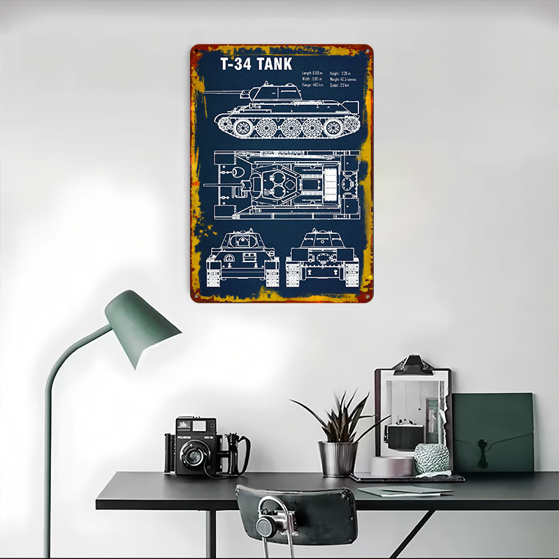 T 34 Tank Printing Poster Cust - Retro Gaming Desk のレビューと価格