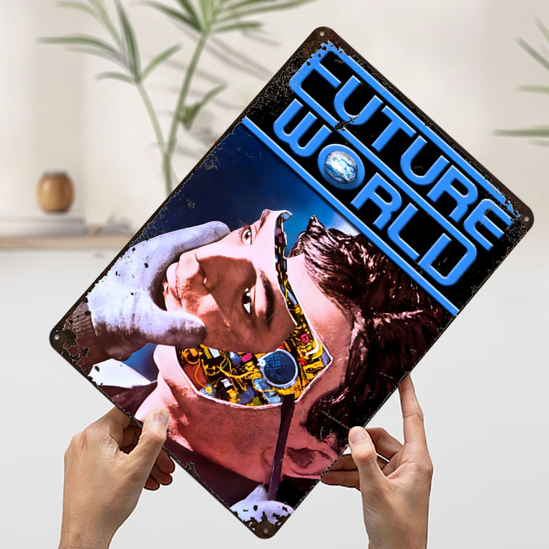 Future World Movies Tin Plaque - World Of Retro Gaming のレビューと価格