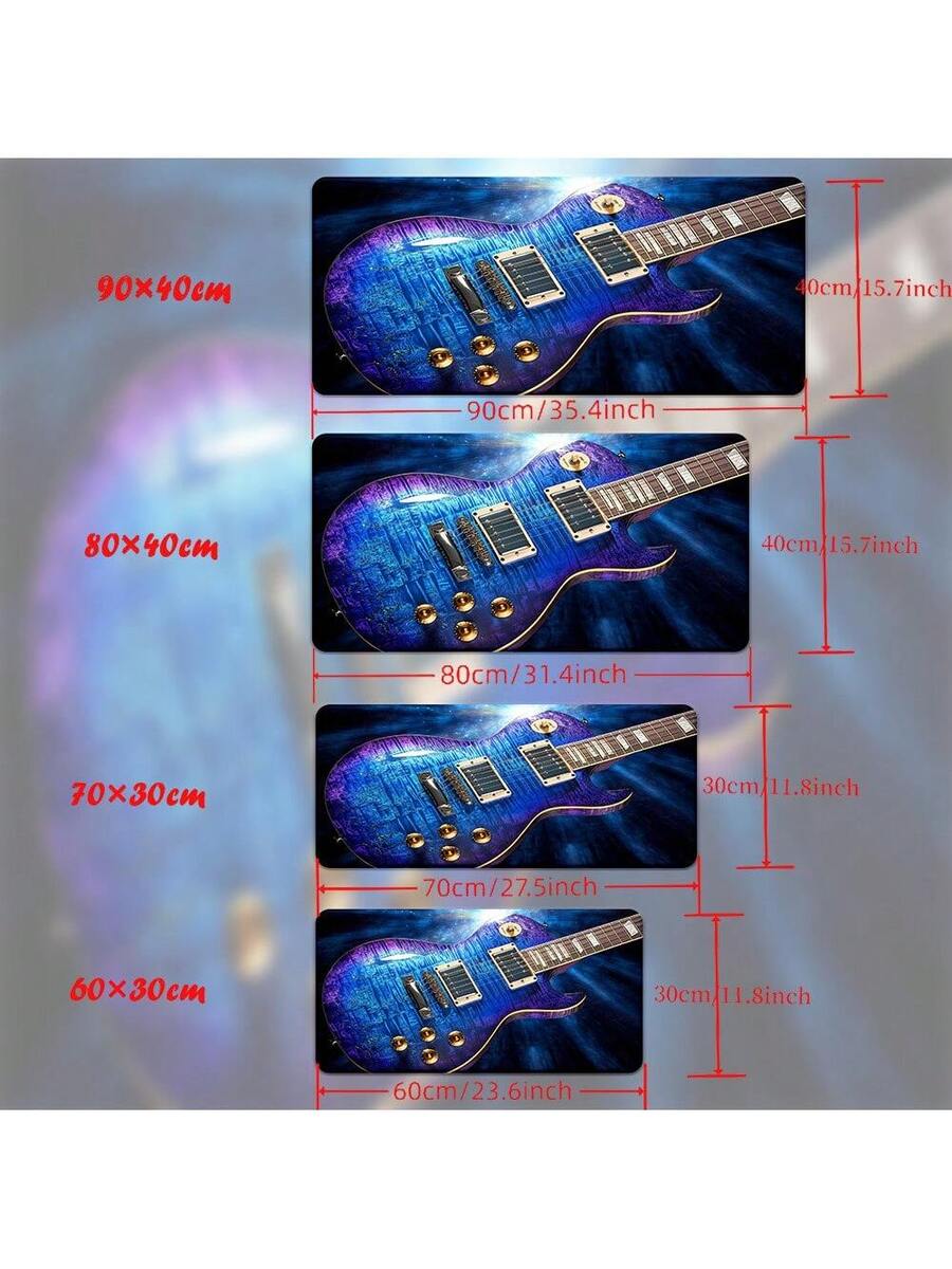 Retro Blue Guitar Design Mouse - Retro Gaming Desk のレビューと価格