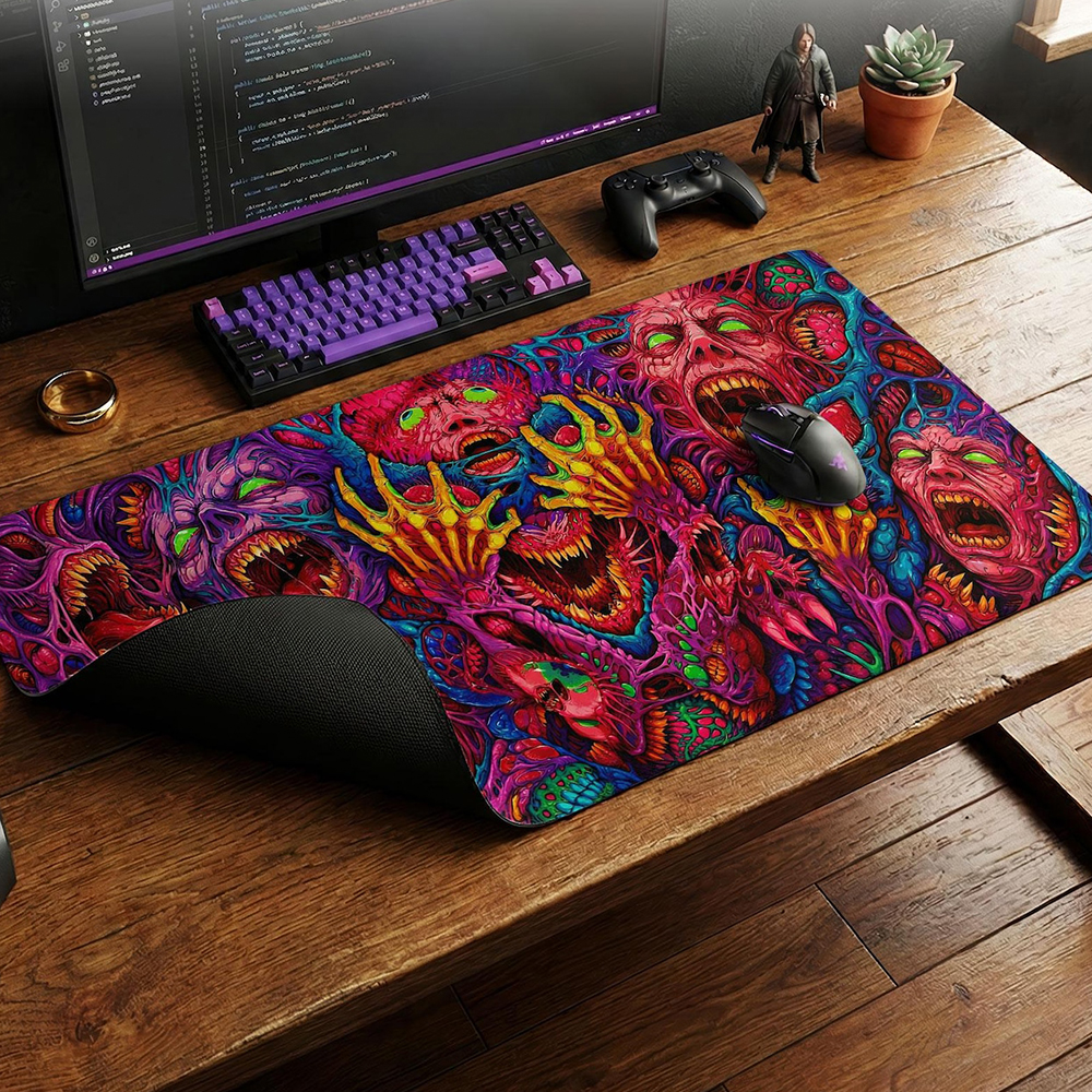 Japan Red Mouse Pad Neon Gore  - Retro Gaming Style のレビューと価格