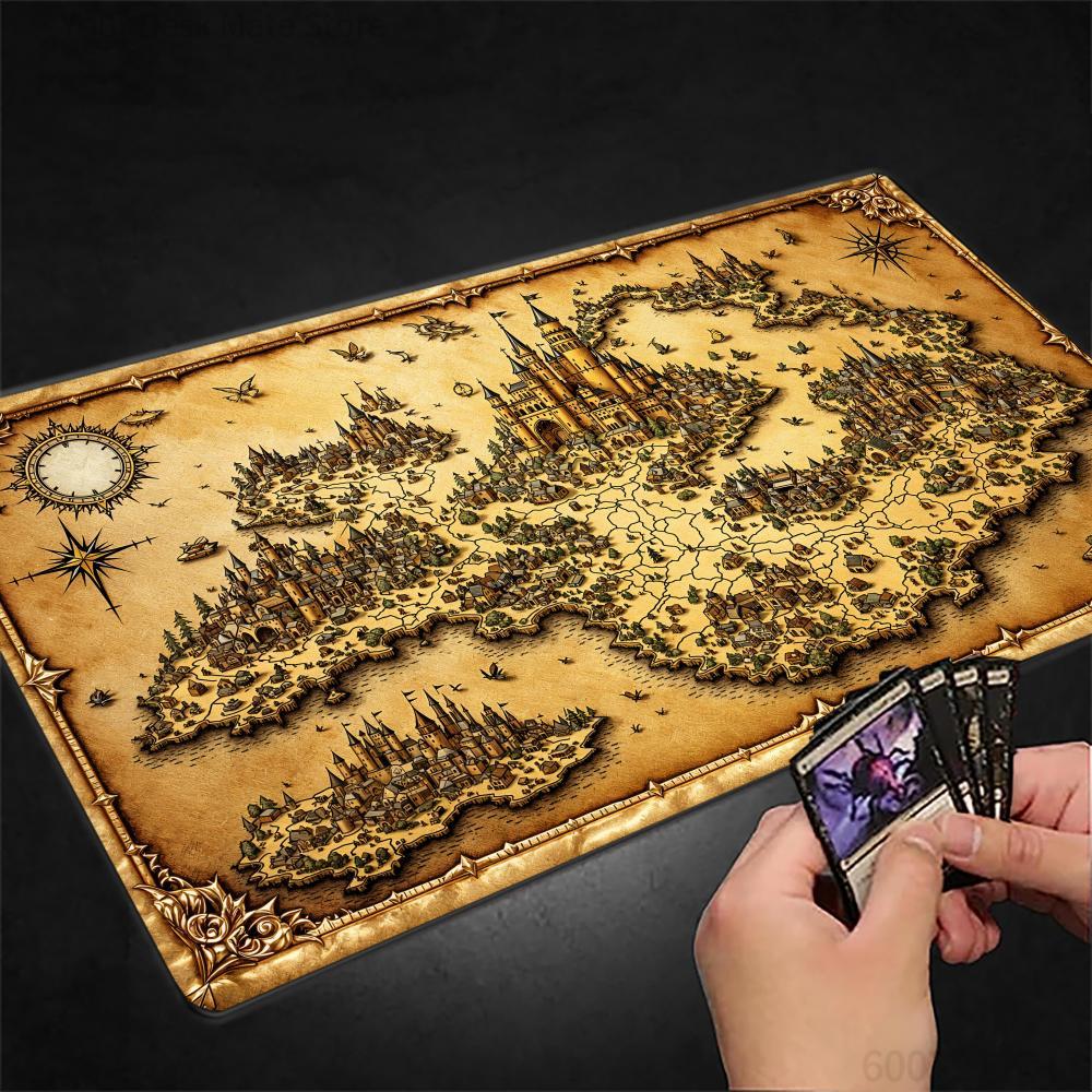 Retro Map Pattern Mouse Pad La - Retro Gaming Xl のレビューと価格