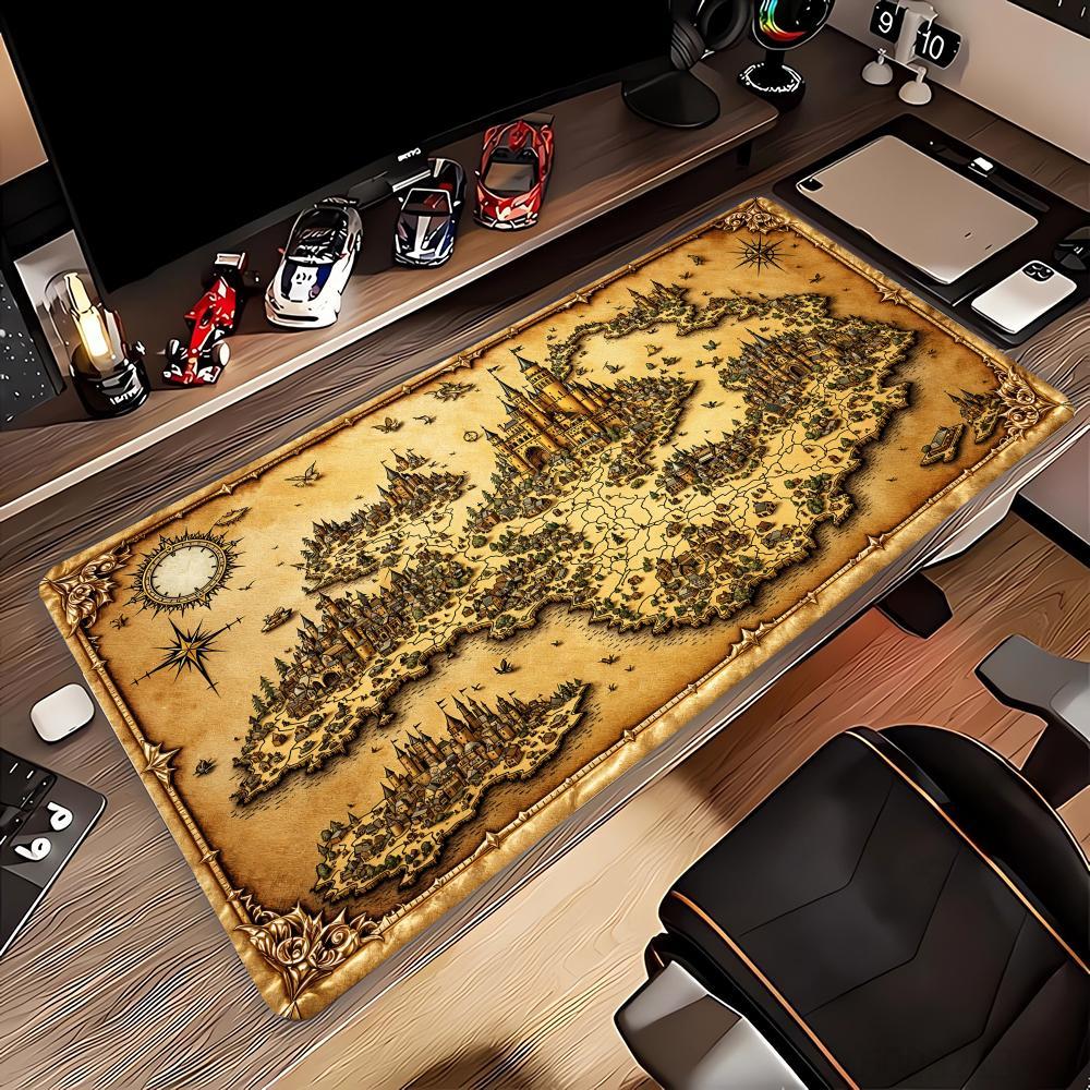 Retro Map Pattern Mouse Pad La - Retro Gaming Xl のレビューと価格
