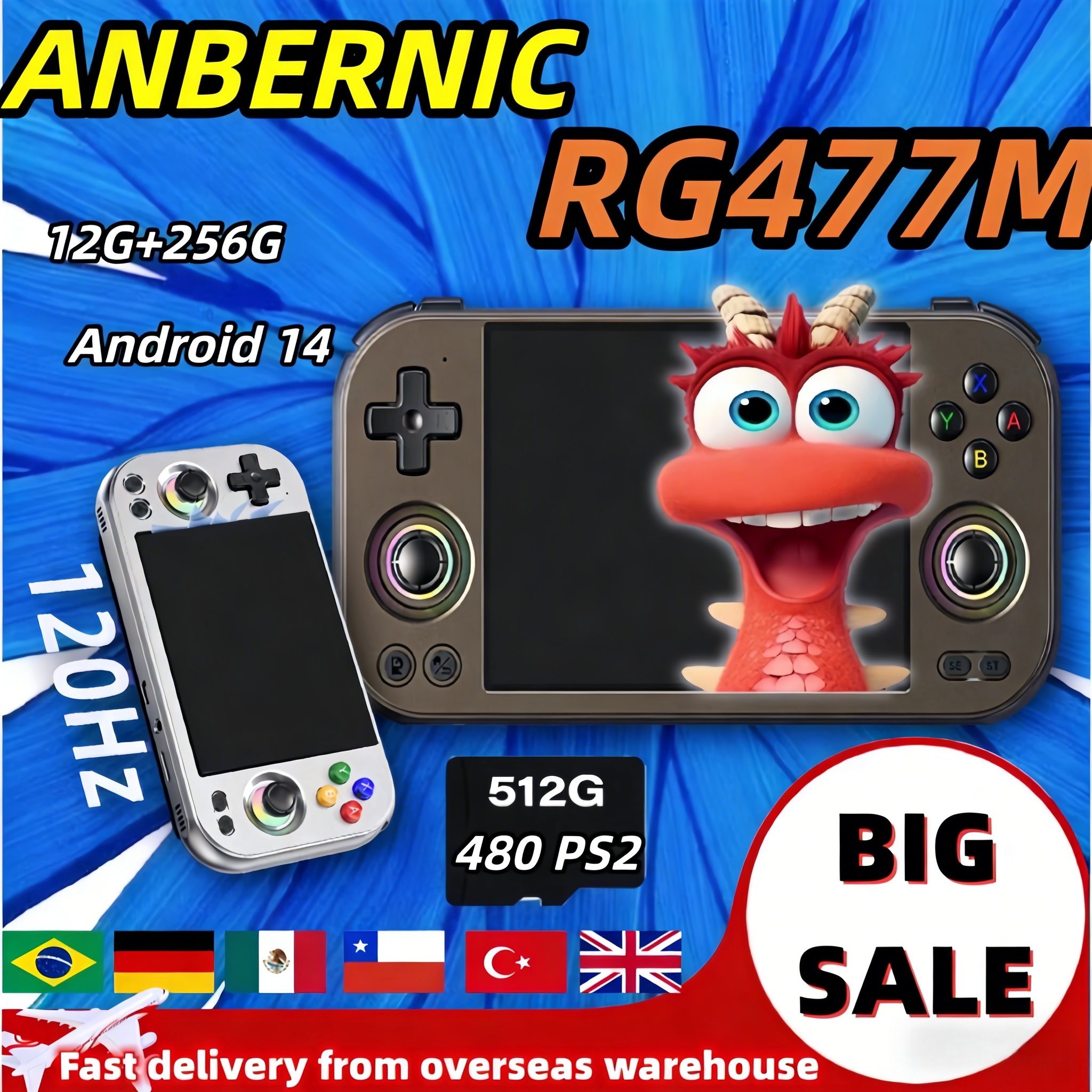 ANBERNIC RG 477M Retro Video G - Retro Gaming Qss のレビューと価格