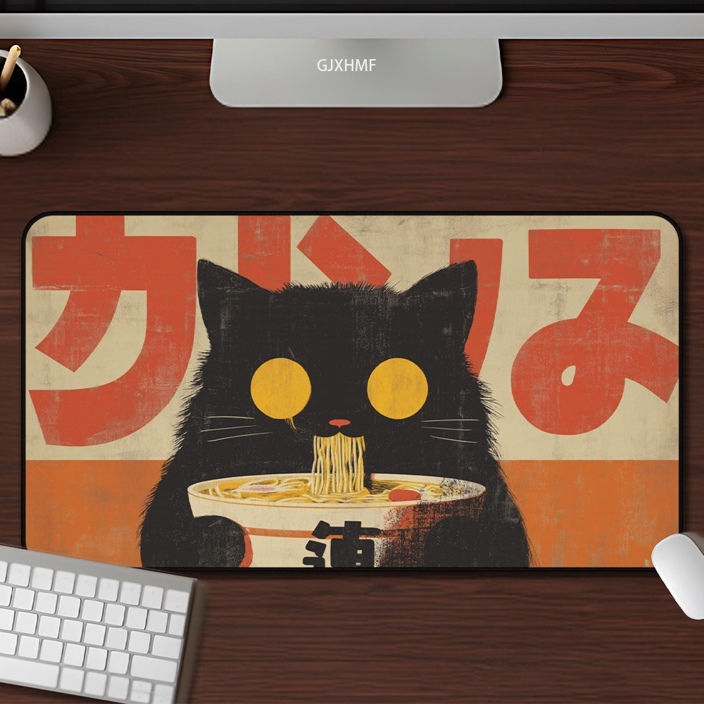 Kawaii Black Cat Ramen Mouse P - Retro Gaming Xl のレビューと価格