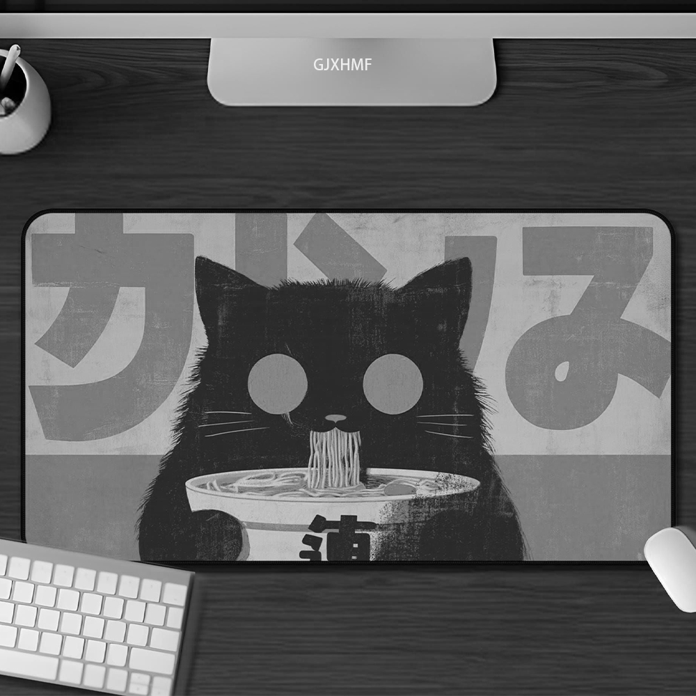 Kawaii Black Cat Ramen Mouse P - Retro Gaming Xl のレビューと価格