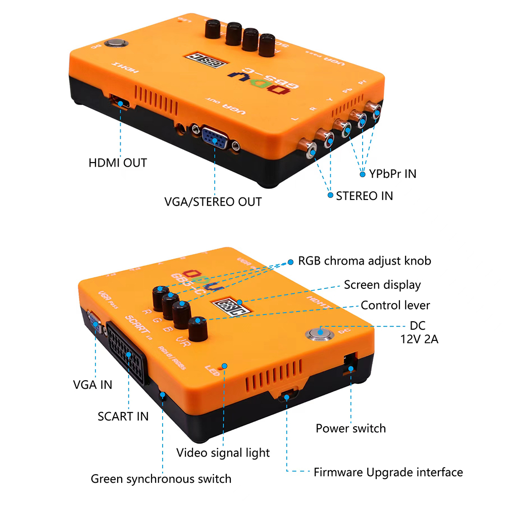 ODV-GBS-C Component/VGA/Scart  - Retro Gaming Qss のレビューと価格