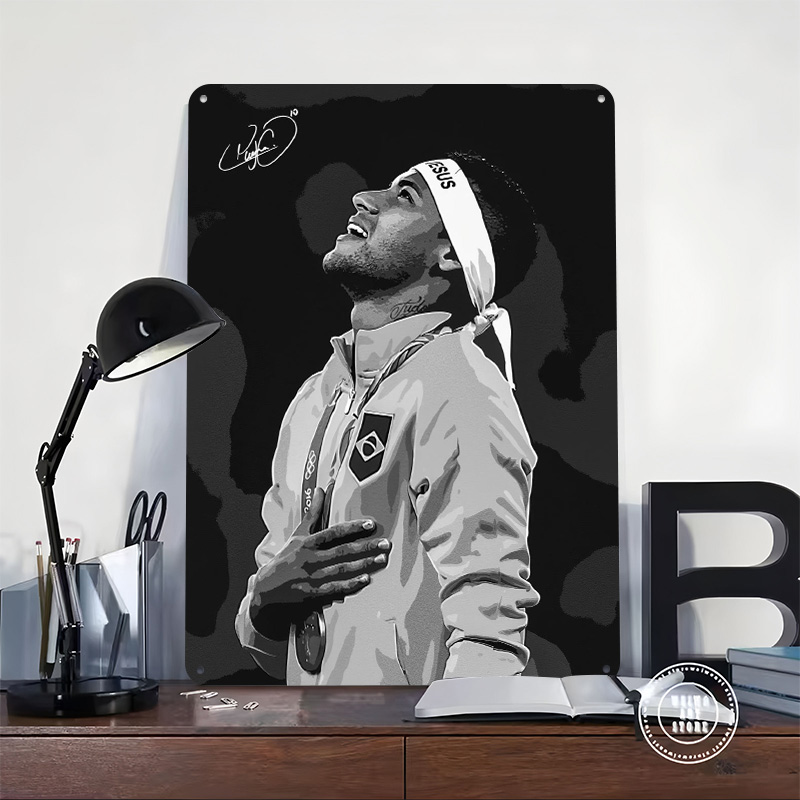 Neymar Jr. Portrait Poster Cus - Retro Gaming Desk のレビューと価格