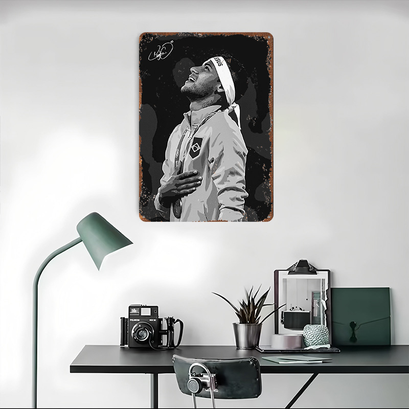 Neymar Jr. Portrait Poster Cus - Retro Gaming Desk のレビューと価格