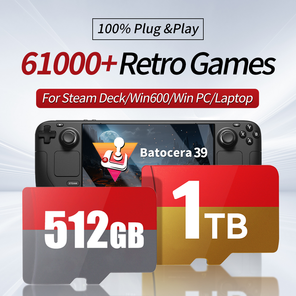 1TB Gaming Card With 61000 Ret - Retro Gaming Batocera のレビューと価格