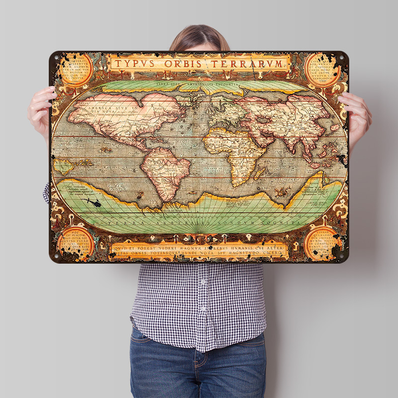 Old Map of the World Printed P - World Of Retro Gaming のレビューと価格