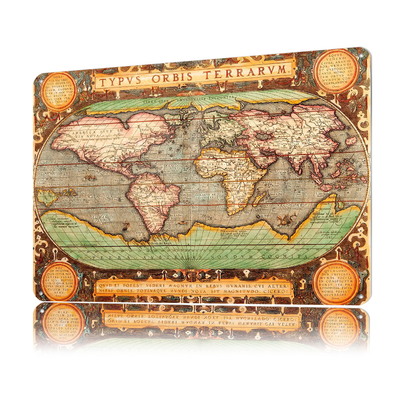 Old Map of the World Printed P - World Of Retro Gaming のレビューと価格