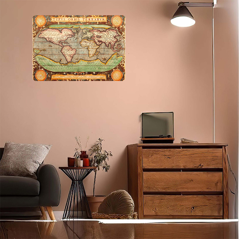 Old Map of the World Printed P - World Of Retro Gaming のレビューと価格