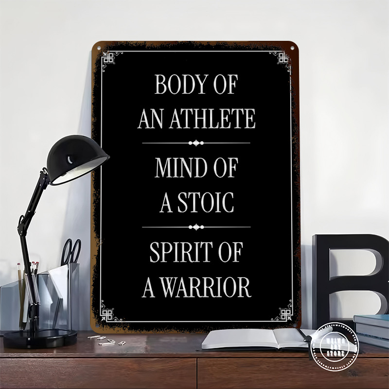 Stoic Motivational Metal Poste - Retro Gaming Desk のレビューと価格