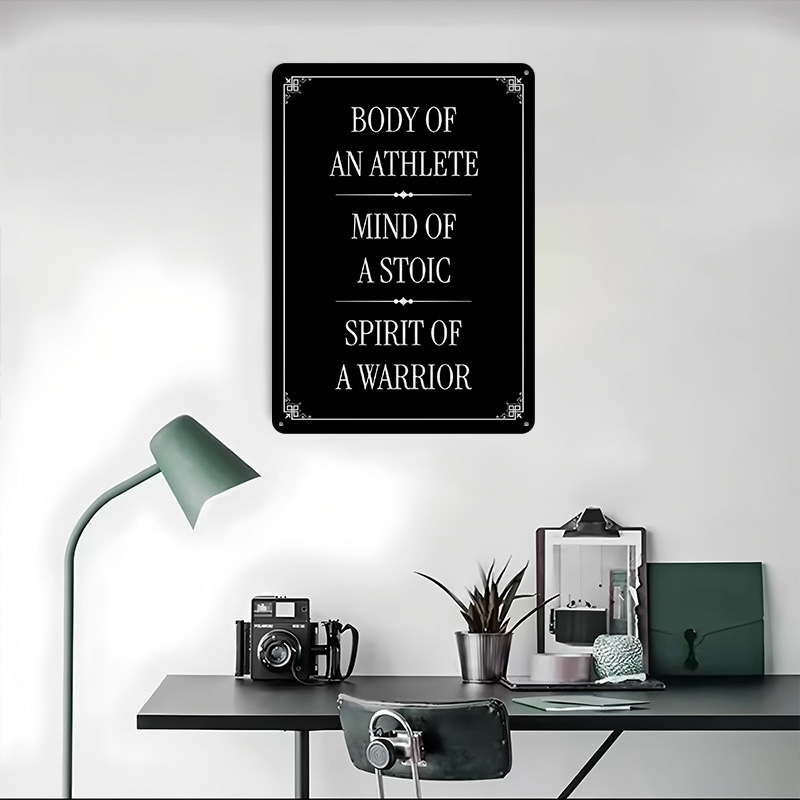 Stoic Motivational Metal Poste - Retro Gaming Desk のレビューと価格