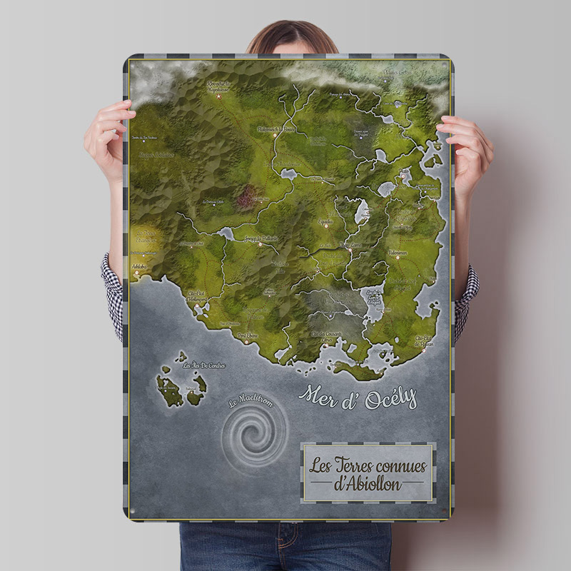 Abiollon World Map Metal Poste - World Of Retro Gaming のレビューと価格