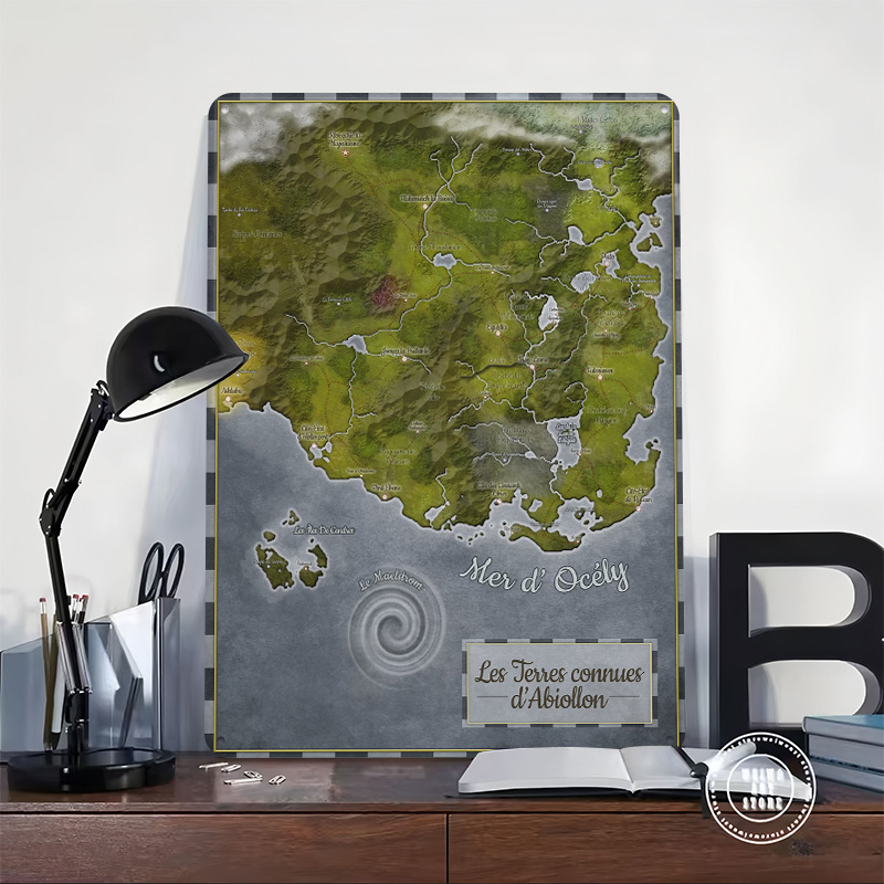 Abiollon World Map Metal Poste - World Of Retro Gaming のレビューと価格