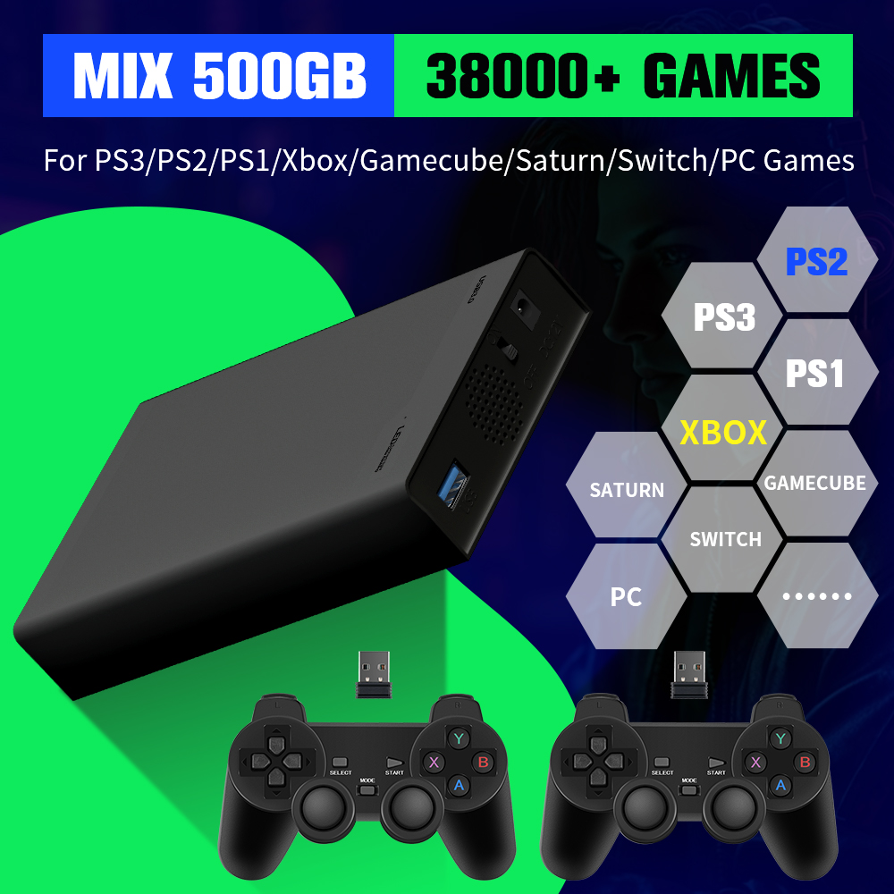 500G Game Hard Drive With 3800 - Retro Gaming Emulator Console のレビューと価格