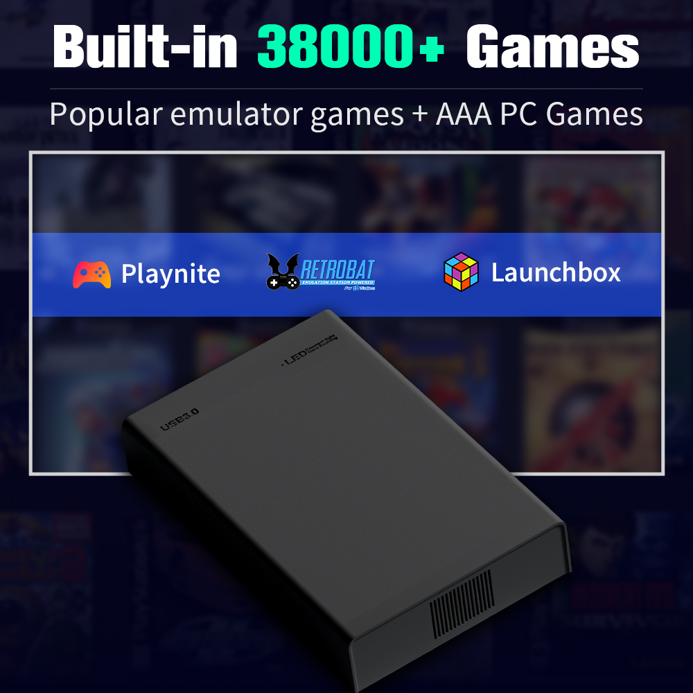 500G Game Hard Drive With 3800 - Retro Gaming Emulator Console のレビューと価格