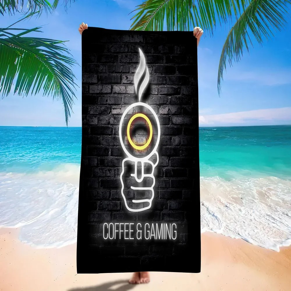 Retro Gaming Neon Beach Towel, - Background Retro Gaming のレビューと価格